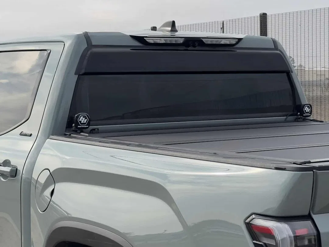 57257 – GT STYLING Rear Window Deflector, Smoke Acrylic Tape-On With 3M Double Side Acrylic Tape